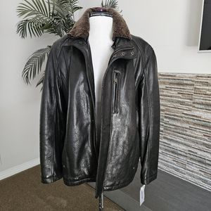 Andrew Marc leather coat